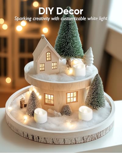 Homemory 12-Pack Flameless Tea Lights Candles Battery Operated, 200+ Hours - color: Cool White Glow – White Body, size: Pack of 12