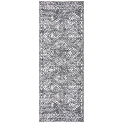 KILOCOCO Washable Runner Rug 3x8 ft Non-Slip Hallway Runners, Grey - color: Grey, size: 3' x 8' (Runner)