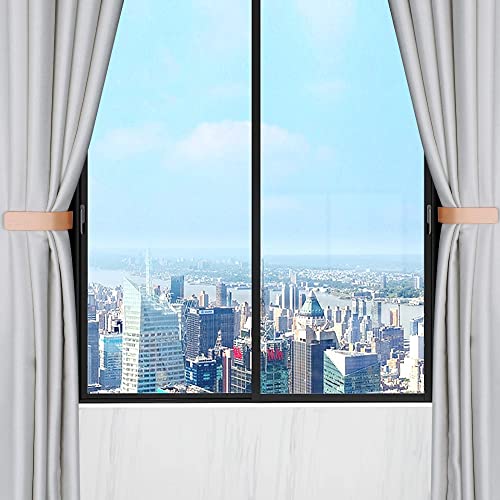 2 Pack Curtain Tiebacks Natural Wood Curtain Holdbacks, Wood - color: Wood