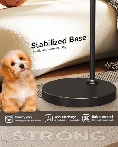 67" Industrial Floor Lamp with Wood & Black Metal Shade, Modern Standing Lamp, Rustic Farmhouse Tall Lamp for Living Room Bedroom Office, 2700K Bulb & Foot Switch Included (Black+ Wood -FL-2529) - color: Black+ Wood -FL-2529