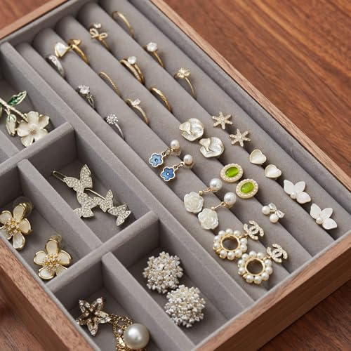 Black Walnut Jewelry Organizer, 4 Layer - size: 4 Layer