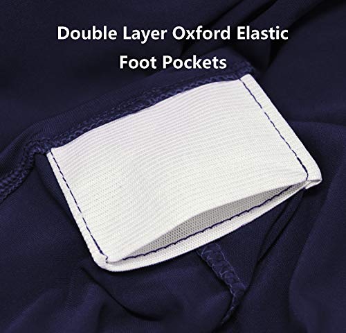 RELIANCER 1 Pack Stretch Spandex Table Covers for Rectangular Tables,8FT Elastic Fitted Tablecloth,Universal Rectangular Table Cloth Protector for Outdoor Party,Wedding,Bar,Birthday,Banquet,Events - color: Navy Blue, size: 96" x 30" (1PC)