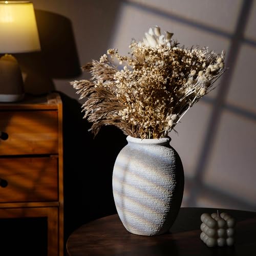 Ceramic Flower Vase Home Table Decor Living Room Farmhouse 8 Inch - color: 112-2-8.4in