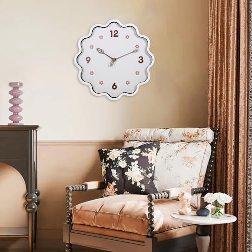 Wall Clock, Modern 14 Inch, White