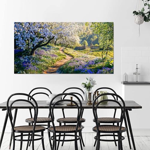 Flower Tree Landscape Wall Art Print Green Wall Art For Living Room 20"x40" - color: XY-P, size: 40"L x 20"W