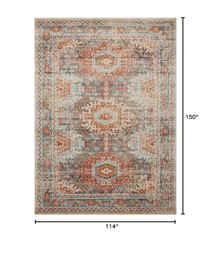 Loloi Jocelyn Mist/Multi 9'-6" x 12'-6" Area Rug - color: Mist / Multi, size: 9'6" x 12'6" (Rectangular)