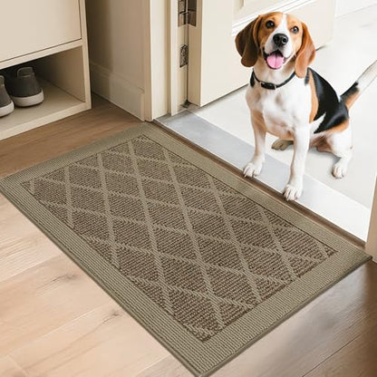 COSY HOMEER Non-Slip Door Mat 24"x36",Entryway Rugs Low Profile,Beige - color: Beige, size: 3' x 2' (Rectangular)