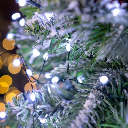 20FT 200Leds Firecracker Fairy Lights,Green Wire,Cool White - color: Cool White, size: 20FT 200Leds