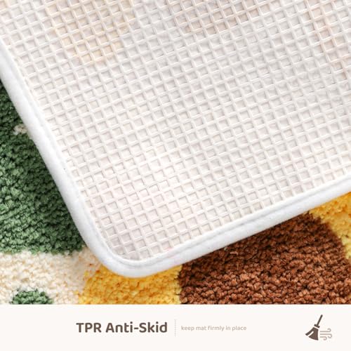 Molesun Sunflowers Bath Mat 16x24, Soft Absorbent Microfiber Bath Rugs - color: Sunflowers, size: 16" x 24"
