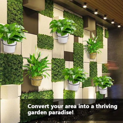8 Pack 6 Inch Wall Mounted Plant Holder, Flower Pot Holder Ring - size: 6inch