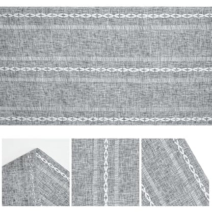 Artoid Mode Dark Grey Rustic Cotton Linen Table Runner 13x36 Inch - color: Dark Grey, size: 13" x 36"