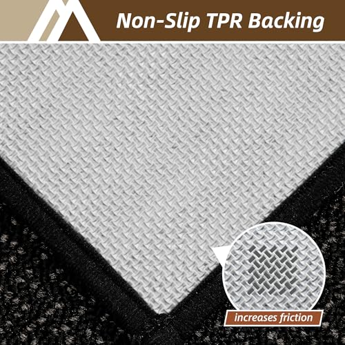 COSY HOMEER Hallway Runner Rugs Non-Slip Washable 2'x6' Black - color: Black, size: 2' x 6'