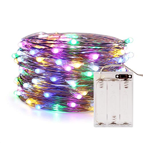 ANJAYLIA Battery Operated Fairy String Lights, 10Ft 30 LEDs, Multi Color - color: Multi-color 1 Pack 30 LED