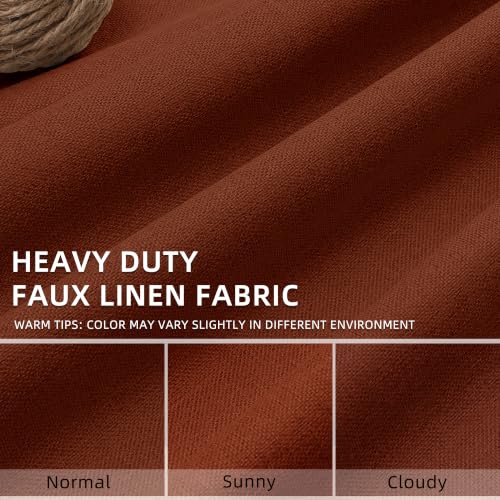 ChrisDowa Terracotta Blackout Curtains 72 Inches Long 2 Panels for Bedroom - color: Terracotta, size: 40"W x 72"L (Pack of 2)