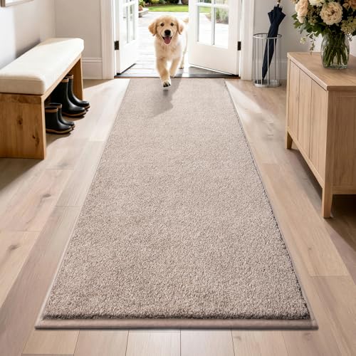 PURRUGS Hallway Runner Rug, 31.5" x 70", Taupe - color: Taupe, size: 31.5" X 70"