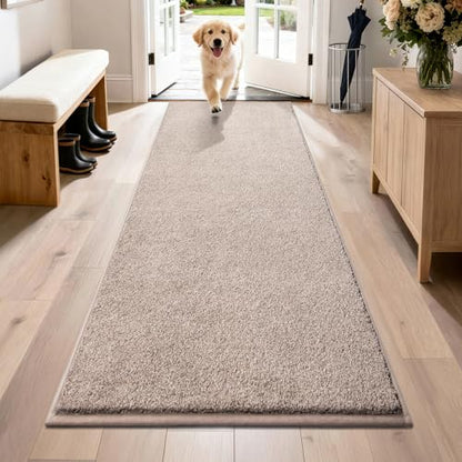 PURRUGS Hallway Runner Rug, 31.5" x 70", Taupe - color: Taupe, size: 31.5" X 70"