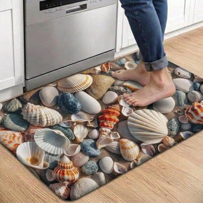 Kitchen Floor Mat 36x20in Waterproof Anti-Fatigue Kitchen Mats - color: Sea Shell