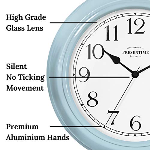Presentime Chic Home Collection 10" Molly Clock - color: Blue