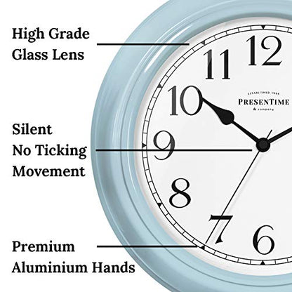 Presentime Chic Home Collection 10" Molly Clock - color: Blue