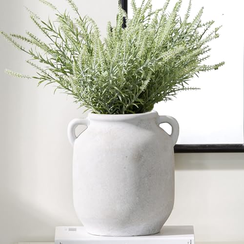 Vanselia Ceramic Flower Vase Home Table Decor Living Room Farmhouse 7.6 in - color: 7.6" Rustic