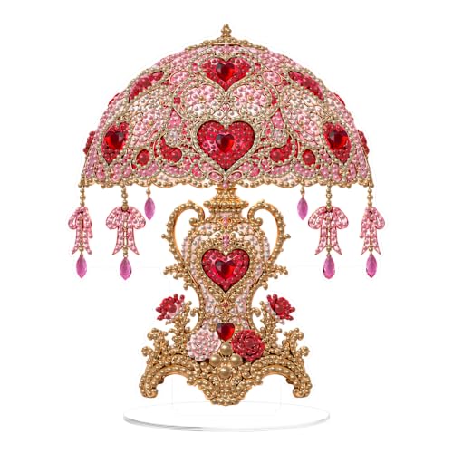Yunzlly Stand Up Diamond Art Painting Kit, Desktop Gem Painting Ornament Kit for Adults, Tabletop Acrylic Diamond Board Painting (Love) - color: Love