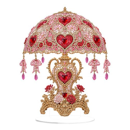 Yunzlly Stand Up Diamond Art Painting Kit, Desktop Gem Painting Ornament Kit for Adults, Tabletop Acrylic Diamond Board Painting (Love) - color: Love