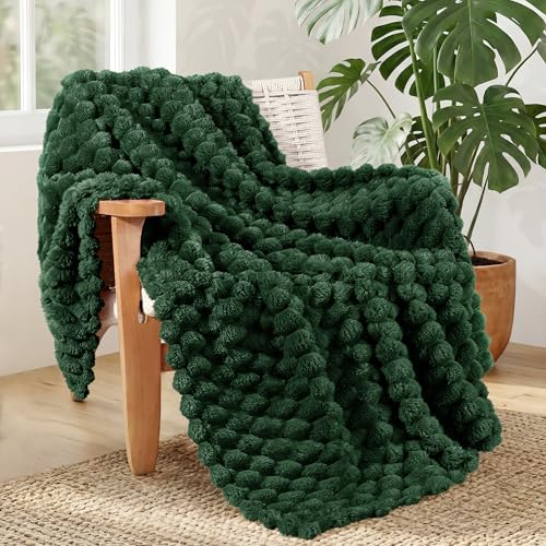 Whale Flotilla Soft 3D Fleece Throw Blanket for Couch & Bed, Emerald Green - color: Emerald Green, size: Throw(50x60 Inch)