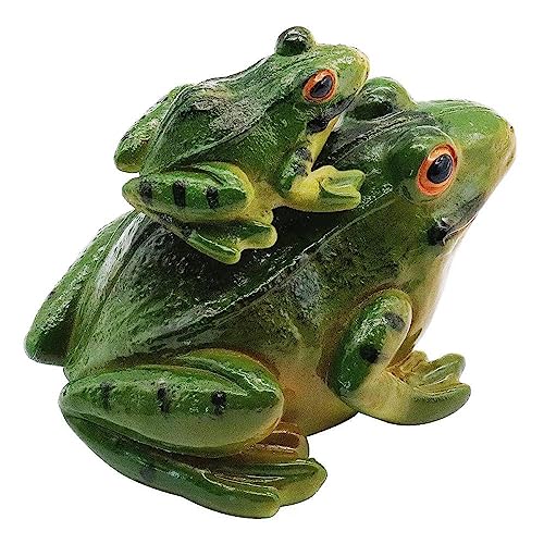 Realistic Frog Figurine Fairy Garden Ornaments Resin Statue Outdoor Decor
