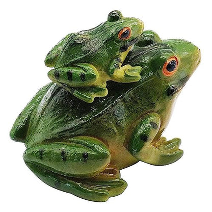 Realistic Frog Figurine Fairy Garden Ornaments Resin Statue Outdoor Decor