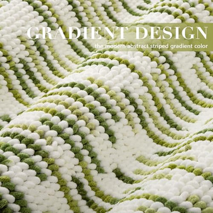 BSICPRO Bathroom Rugs Sets 2 Piece, Modern Bath Mat 20"x32"+16"x24", Sage - color: Sage and White, size: 20" x 32" Plus 16" x 24"