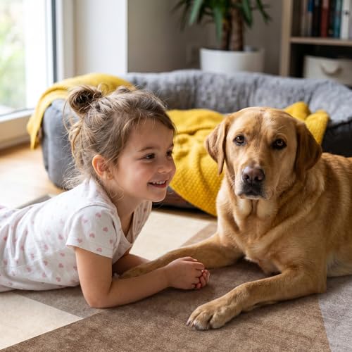 3x10 Washable Geometric Runner Rug - Non-Slip Modern Hallway Rugs Tan Beige - color: Tan Beige, size: 3' x 10' (Rectangular)