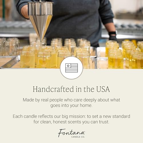 Fontana Candle Co Wood Wick Beeswax Candle, Cinnamon Orange Clove