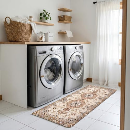 Kitchen Rugs for Floor 2 Pcs Memory Foam Padded Anti Fatigue Kitchen Mat - color: Bohemia