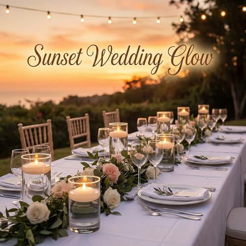 Aignis 24 Pack Waterproof Flameless Floating Candles, 200-Hour Battery Operated 2.2" LED Tea Lights, Water-Activated Flickering Warm White Glow for Pool, Wedding Centerpieces, Bath & Spa - size: D 2.2'' x W 2.2'' x H 1''