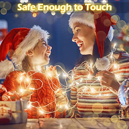 Hortsun 100 Pack Battery Operated Fairy Lights 7 ft 20 LED, Warm White - color: Warm White