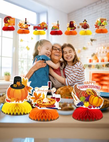 Thanksgiving Table Decorations, Fall Table Decorations for Autumn Harvest - style: Thanks Day