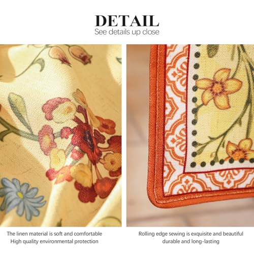 bilin gaier Designer French Linen Extra Long Table Runner,118"x12"-Bellano - color: Bellano, size: 12"*118"