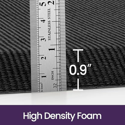 DEXI Anti Fatigue Kitchen Mat Cushioned, 20x60 Waterproof Runner Rug Black - color: Black, size: 60"L x 20"W x 0.9"Th