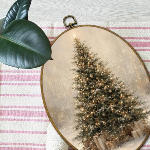 Mcehtle Christmas Winter Pine Tree Gift Wall Art Decor Framed 8.6x11.4 - color: 55