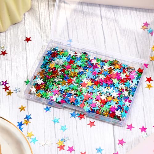 MARFOREVER Rainbow Star Confetti Glitter Star Confetti Party Supplies - style: Rainbow Star