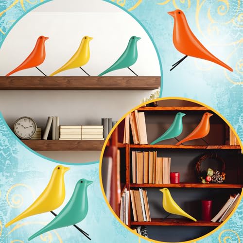 AceOrbit 3 Pcs Mid Century Modern Decor, Large Ceramic Birds - style: Retro Style