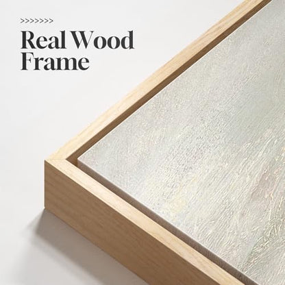 Large Framed Sage Green Abstract Landscape Wall Art for Living Room, 24x36 - color: Warm Green, size: 24" W x 36" H x 3pcs