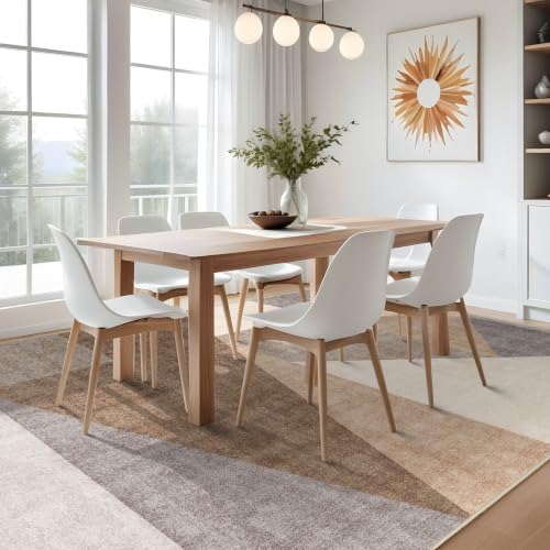 8x10 Washable Area Rug for Living Room - Non-Slip Geometric Rugs Tan Beige - color: Tan Beige, size: 8' x 10' (Rectangular)