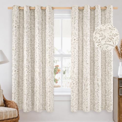 BGment Camel Linen Curtains for Living Room 72 Inch Length 2 Panels - color: Camel, size: 52"W x 72"L (Pack of 2)
