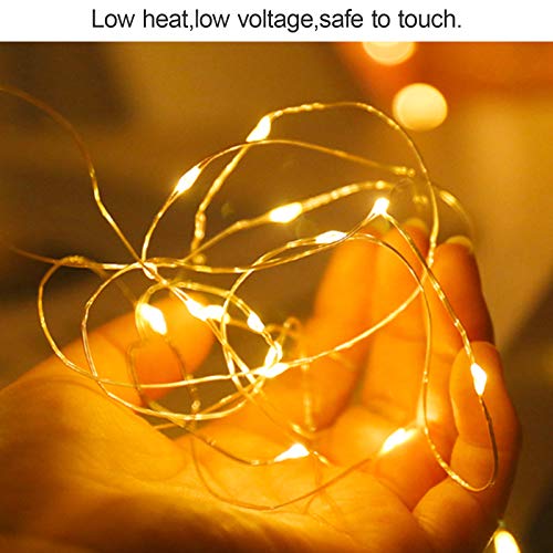 ANJAYLIA Battery Operated Fairy String Lights, 26Ft 80 LEDs, Warm White - color: Warm White 1 Pack 80 LED