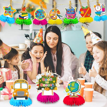 10Pcs Back to School Centerpieces, First Day of School Table Decor - style: Back to School Style