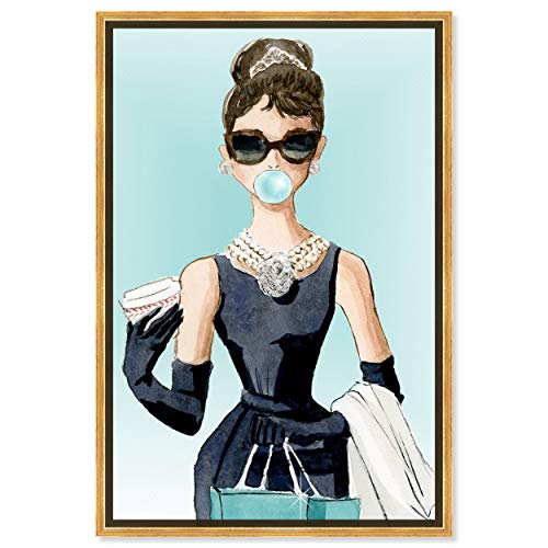 The Oliver Gal Artist Co. Abstract Wall Art Canvas - size: 24"L x 16"W, style: Gold Frame