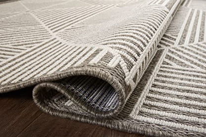 Loloi Rainier Natural/Ivory 5'-3" x 7'-7" Area Rug - color: Natural / Cream, size: 5'3" x 7'7" (Rectangular)