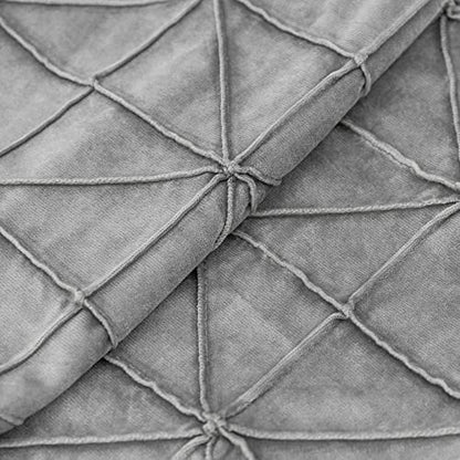 JWH Velvet Lumbar Throw Pillow, 14x24 Inches, Gray - color: Light Gray, size: 24" x 14" (Pack of 1)