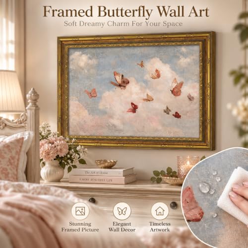 Vintage Gold Framed Canvas Wall Art 9×11 Inch Dark Floral Picture Poster Gothic Wall Decor for Bedroom Farmhouse Indoor Home Decoration - color: Flowers A, size: 11"L x 9"W